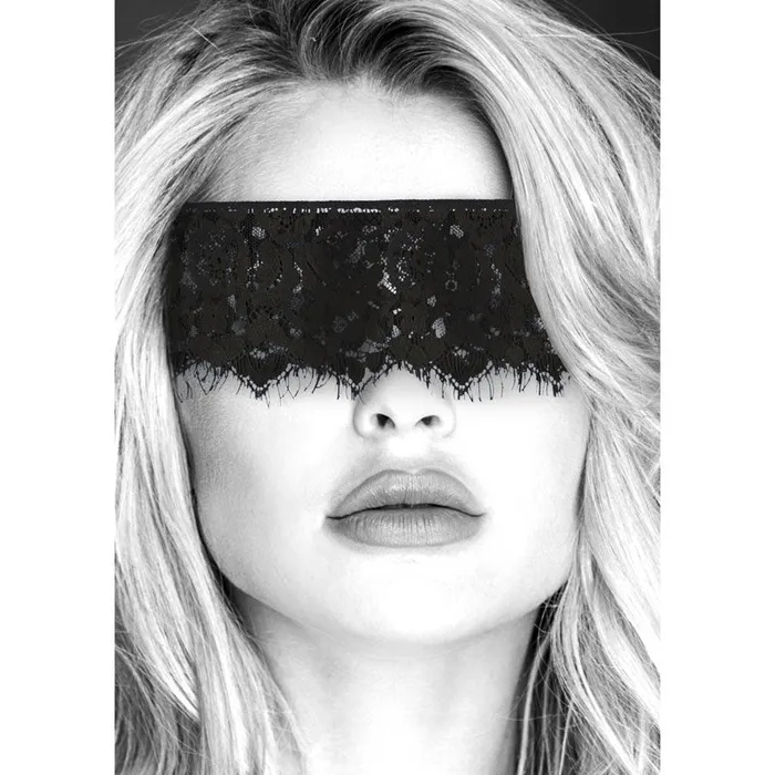 Shots Toys OUCH! Black & White Lace Mask With Elastic Straps - Black Eye Restraint | Anal Shots Toys OUCH! Black & White Lace Mask With Elastic Straps - Black Eye Restraint | Anal