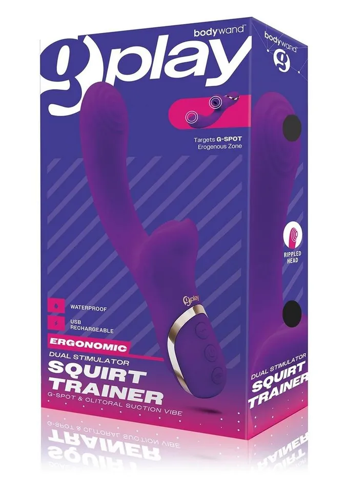 Bodywand Female Sex Toys Bodywand GPlay Rechargeable Silicone GSpot and Clitoral Vibrator