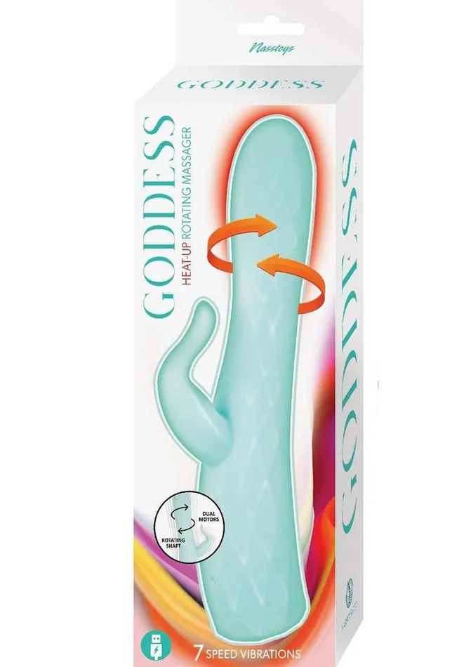 Female Sex Toys Goddess Goddess Heat Up Rotating Rechargeable Silicone Massager