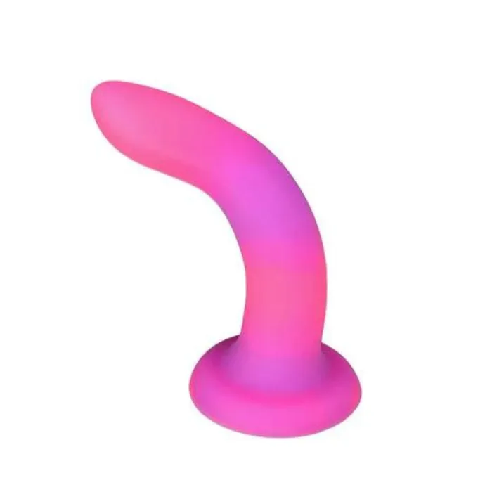 Addiction Dildos Rave Addiction PinkPurple 8 GlowInTheDark Suction Cup Dildo