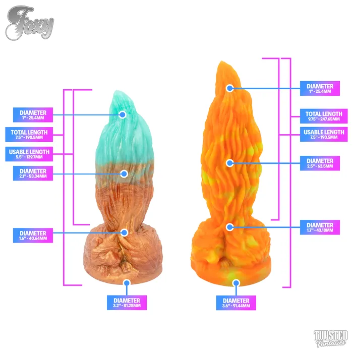 Female Sex Toys Twisted Fantasies Custom Foxy the Fox Fantasy Dildo