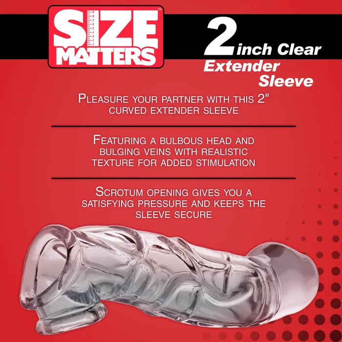 2 Inch Extender Sleeve XR Brands Anal