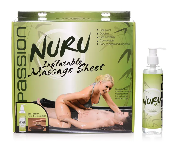 Couples XR Brands Nuru Inflatable Massage Sheet Deluxe Kit