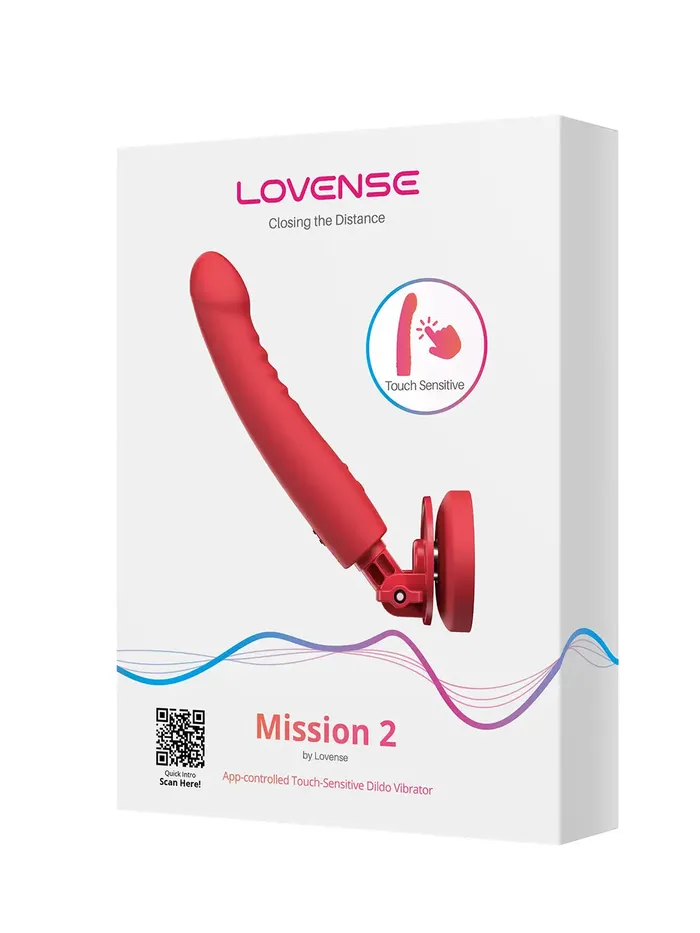 Vibrators Lovense Lovense Mission 2 Touch Sensitive Vibrating Dildo